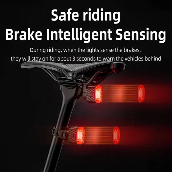 Bicycle Smart Brake Sensing LED Rear Light