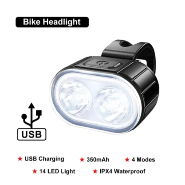 Bicycle USB Rechargeable LED Light