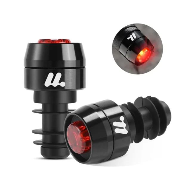 1 Pair Bicycle Handlebar Plug Light