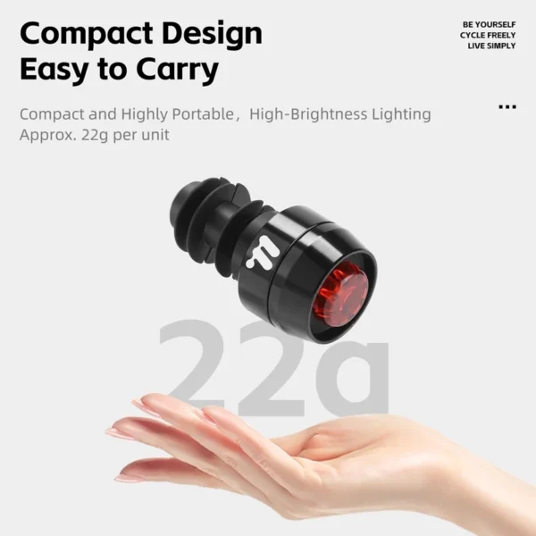 1 Pair Bicycle Handlebar Plug Light