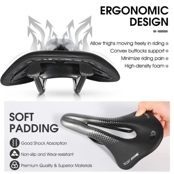 Hollow Breathable Comfortable Saddle