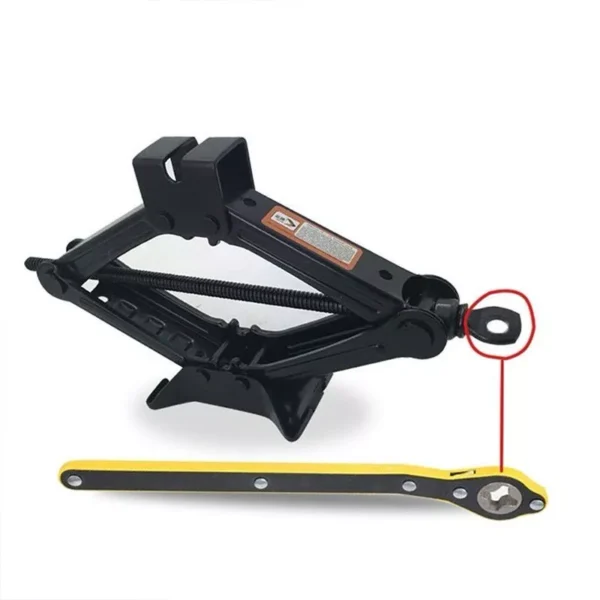 2 In 1 Car Tire Scissor Ratchet Jack Wrench