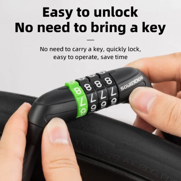 Steel Cable Password Bicycle Lock