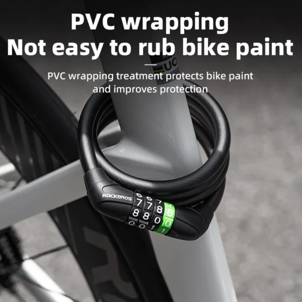 Steel Cable Password Bicycle Lock